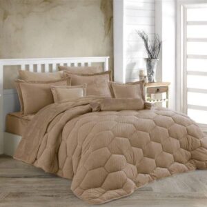 ΚΟΥΒΕΡΤΟΠΑΠΛΩΜΑ Γούνα-Fleece 680 gsm 1910 Caramel H17 160X220 Polyester-33421006015