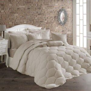 ΚΟΥΒΕΡΤΟΠΑΠΛΩΜΑ Γούνα-Fleece 680 gsm 1910 Beige H01 220X240 Polyester-33421024008