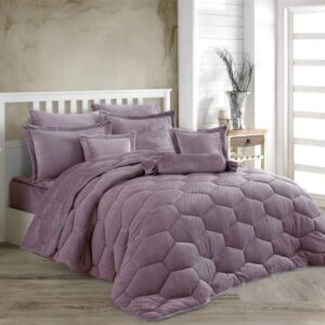 ΚΟΥΒΕΡΤΟΠΑΠΛΩΜΑ Γούνα-Fleece 680 gsm 1910 Lila H19 220X240 Polyester-33421024016