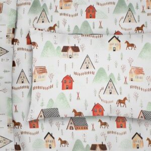 ΜΑΞΙΛΑΡΟΘΗΚΗ ΕΜΠΡΙΜΕ bebe Country 181 35Χ45 White-Green Cotton 100%-31111646008