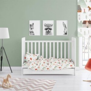 ΠΑΠΛΩΜΑ ΕΜΠΡΙΜΕ bebe Country 181 120X160 White-Green Cotton 100%-31111121008