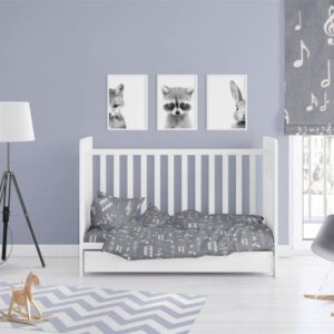 ΠΑΠΛΩΜΑΤΟΘΗΚΗ ΕΜΠΡΙΜΕ bebe Πεντάγραμμο 445 120X160 Γκρι Cott/Pol 70/30-31310821002