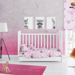 ΣΕΝΤΟΝΙΑ ΕΜΠΡΙΜΕ ΣΕΤ 3 τεμ bebe FLamingo 169 120Χ160 Lila Cotton 100%-31112221004