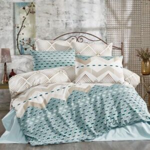 ΣΕΝΤΟΝΙΑ ΕΜΠΡΙΜΕ ΣΕΤ 4 τεμ Καλυψώ 431 240X270 Petrol Cott/Pol 70/30-33312325018