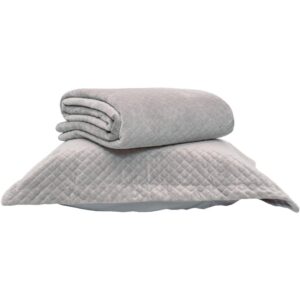 Μαξιλαροθήκη Κουβερλί Βελούδο Γκρι 50 X 70 50 x 70 cm