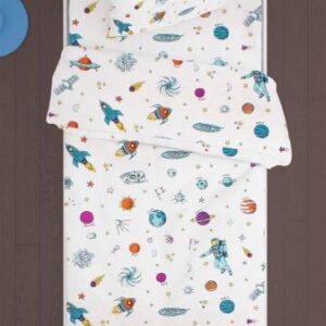 ΣΕΝΤΟΝΙΑ ΕΜΠΡΙΜΕ ΣΕΤ 2 τεμ kids Space 188 160X240 White Cotton 100%-32112123013