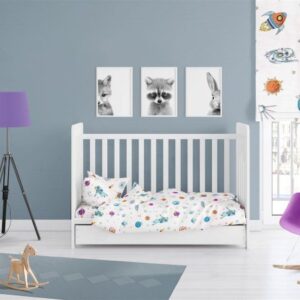 ΣΕΝΤΟΝΙΑ ΕΜΠΡΙΜΕ ΣΕΤ 3 τεμ bebe Space 188 120Χ160 White Cotton 100%-31112221013