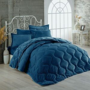 ΚΟΥΒΕΡΤΟΠΑΠΛΩΜΑ Γούνα-Fleece 680 gsm 1920 Dark Blue C18 220X240 Polyester-33421024030