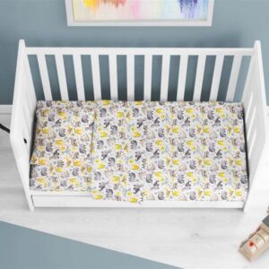 ΚΑΤΩΣΕΝΤΟΝΟ ΜΕ ΛΑΣΤΙΧΟ bebe Dinosaur 516 0,70X1,40X0,15 Grey 100% Cotton-31112019015