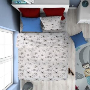 ΠΑΠΛΩΜΑΤΟΘΗΚΗ ΕΜΠΡΙΜΕ kids Football 520 160X240 Grey Cotton 100%-32110823017