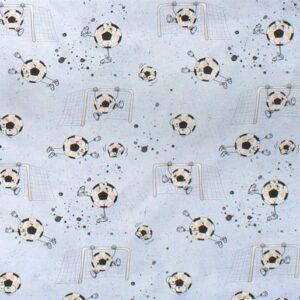 ΣΕΝΤΟΝΑΚΙ ΛΙΚΝΟΥ bebe Football 521 80X110 Sky Blue 100% Cotton-31112020018