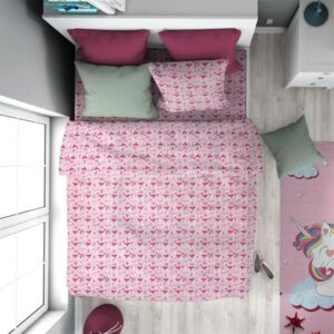 ΠΑΠΛΩΜΑ ΕΜΠΡΙΜΕ kids Fox 525 160X240 Pink 100% Cotton-32111123020