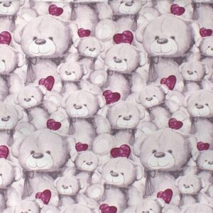 ΠΑΝΑ ΧΑΣΕ bebe Teddy Bear 536 80X80 Purple 100% Cotton-31111328025