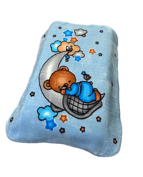 ΚΟΥΒΕΡΤΑ ΒΕΛΟΥΤΕ ΠΟΛΥΤΕΛΕΙΑΣ bebe Crescent Moon 31 110X140 Baby Blue 100% Polyester-31462748001