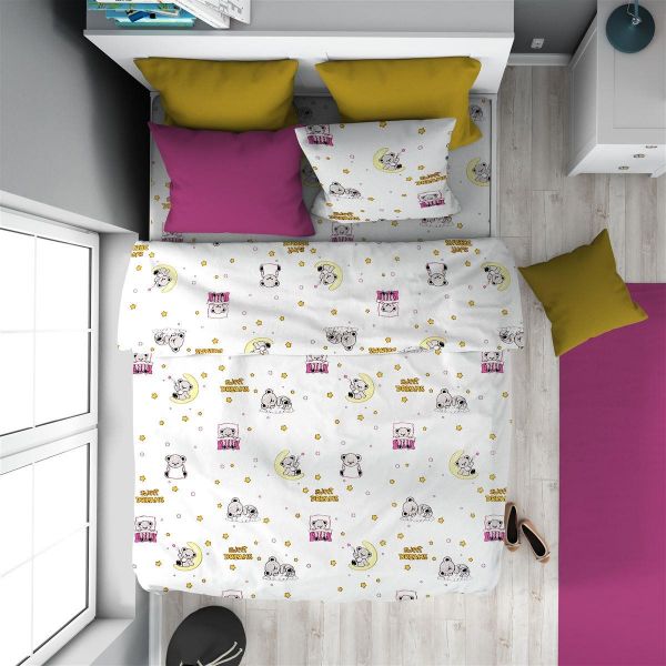 ΠΑΠΛΩΜΑ ΕΜΠΡΙΜΕ kids Sweet Dreams 553 160X240 White-Pink 100% Cotton-32111123035