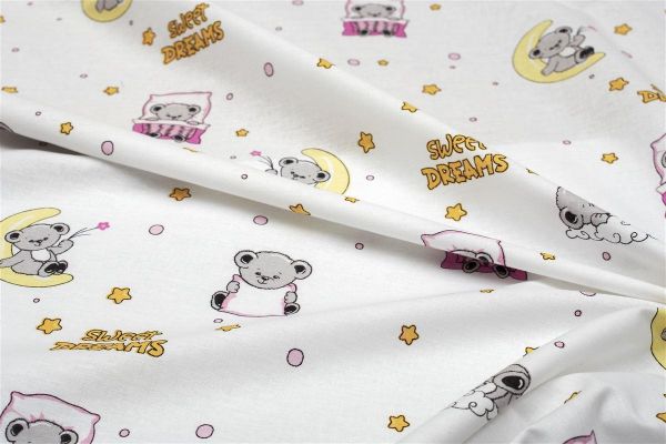 ΣΕΝΤΟΝΑΚΙ ΛΙΚΝΟΥ bebe Sweet Dreams 553 80X110 White-Pink 100% Cotton-31112020035