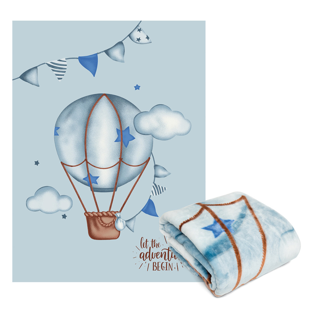 Κουβέρτα Αερόστατο Μονή Σιέλ ΜΟΝΟ 150 x 220 cm