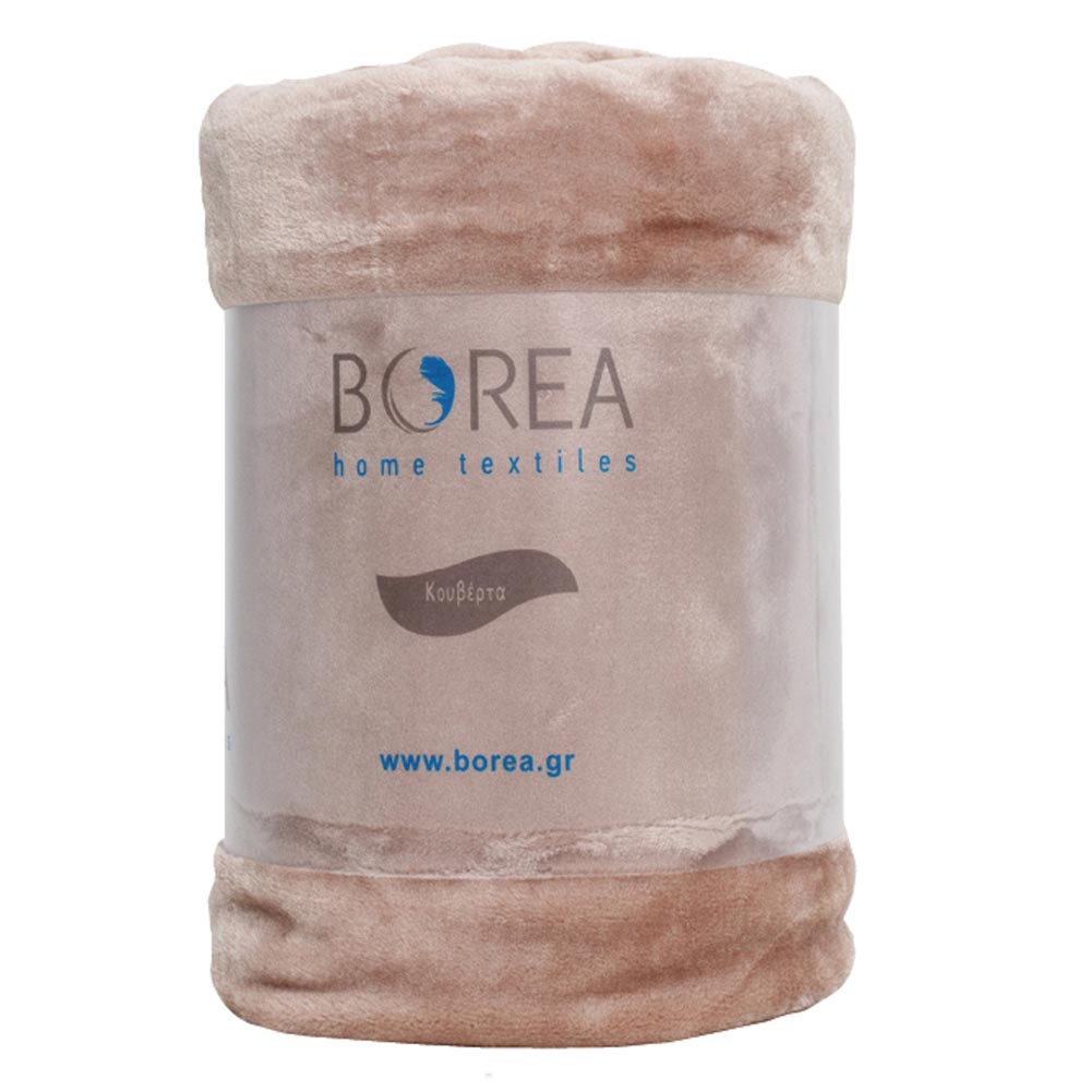 Κουβέρτα Μονόχρωμη K-4 Υπέρδιπλη Άμμου ΥΠΕΡΔΙΠΛΟ 220 x 240 cm