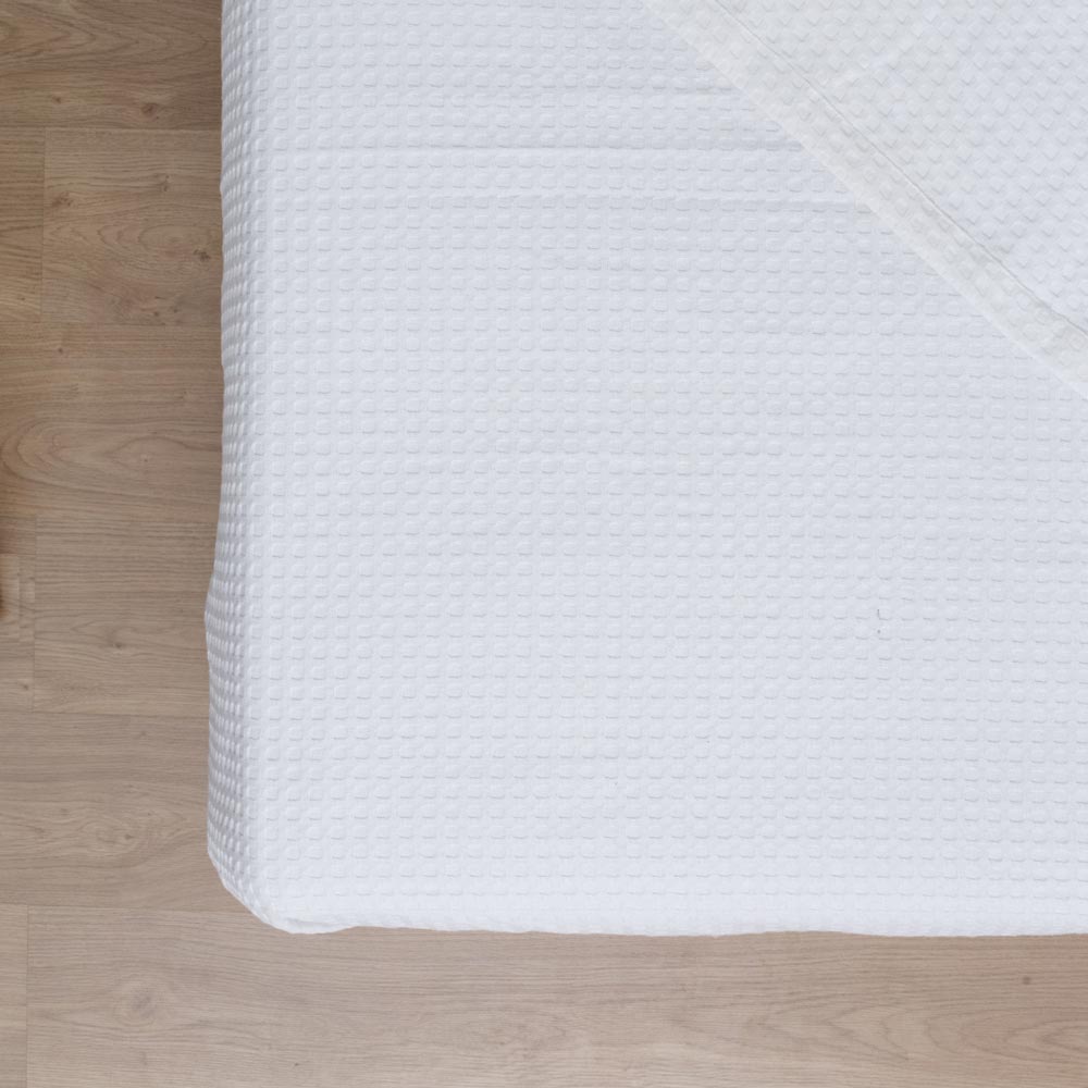Κουβέρτα Πικέ Ξενοδοχείου Λευκό ΜΟΝΟ, ΥΠΕΡΔΙΠΛΟ 230 x 250 cm