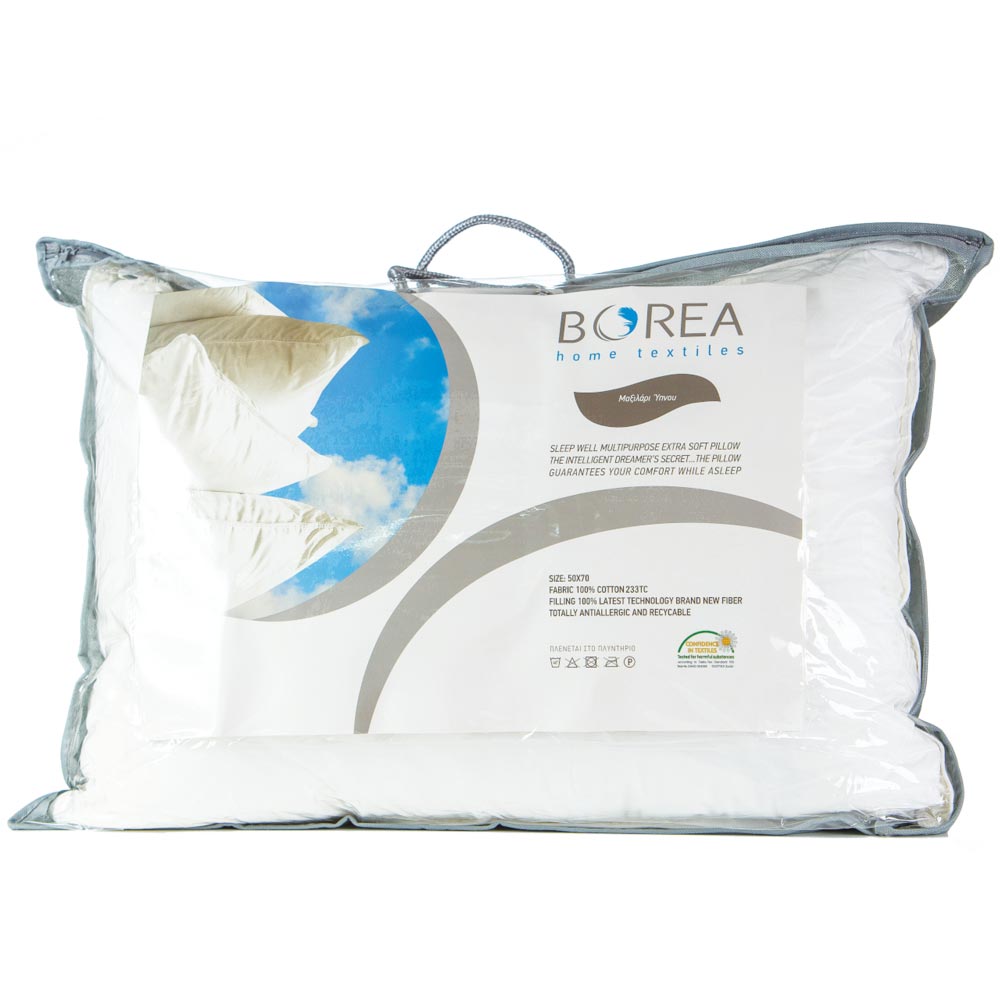 Μαξιλάρι Ύπνου 3D Cotton Λευκό 50 X 70 50 x 70 cm