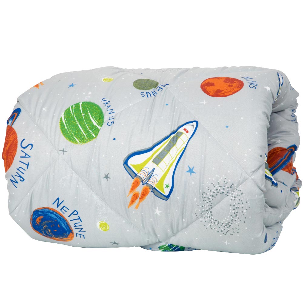 Πάπλωμα Κούνιας Διάστημα Π-20 Γκρι BEBE 110 x 140 cm