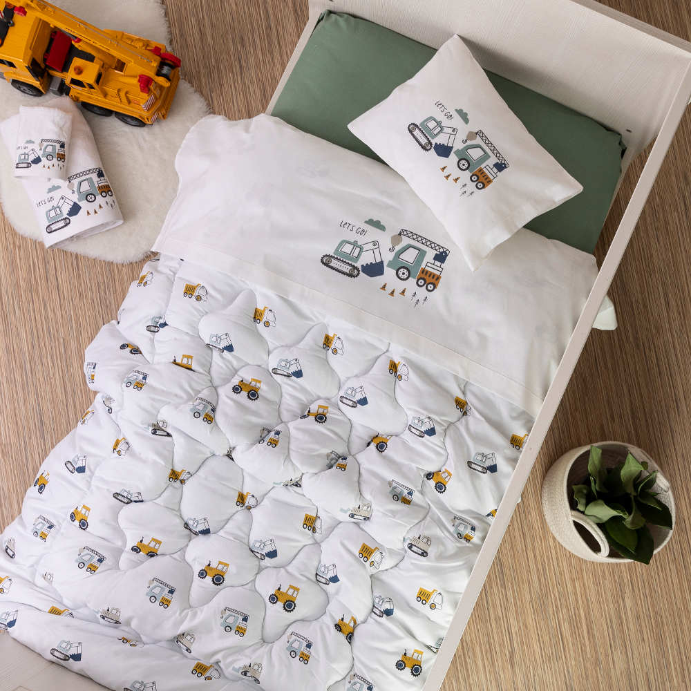 Πάπλωμα Κούνιας Γερανός Λευκό BEBE 110 x 140 cm