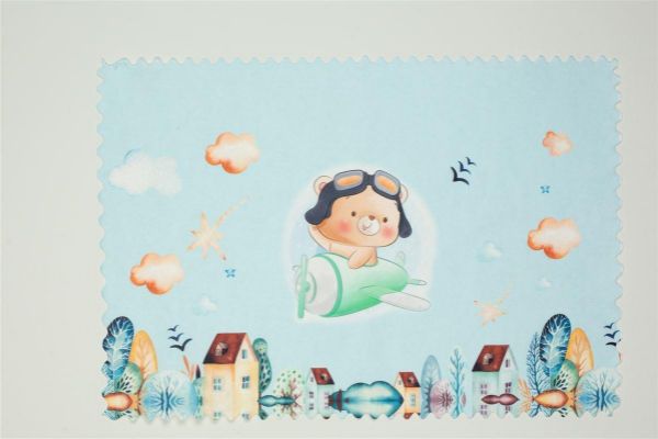 Σουπλά Φαγητού bebe Pilot 118 35 X 50 Σιελ Υφασμάτινο-31463767003