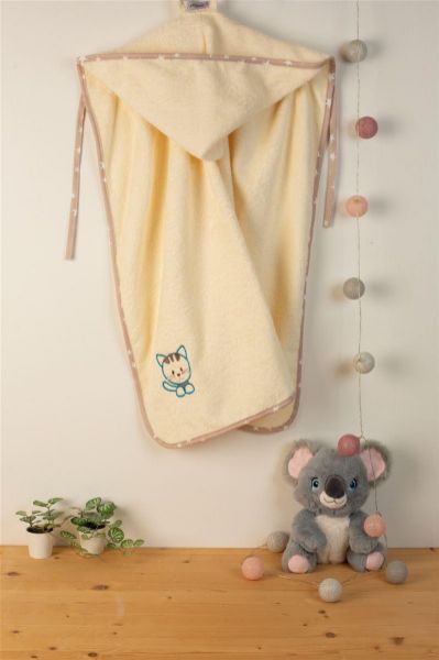 ΚΑΠΑ Με Κέντημα bebe Kitty 138 75X85 Εκρού 100% Cotton-31141429005