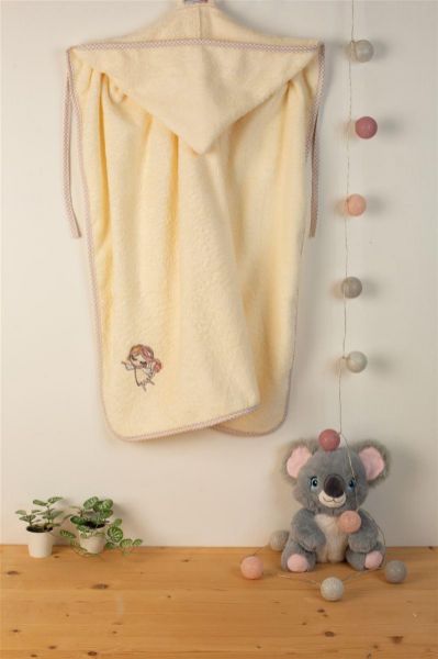 ΚΑΠΑ Με Κέντημα bebe Little Angel 143 75X85 Εκρού 100% Cotton-31141429008