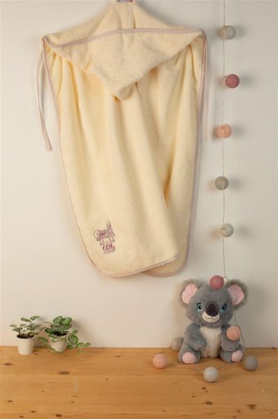 ΚΑΠΑ Με Κέντημα bebe Rabbit Girl 148 75X85 Εκρού 100% Cotton-31141429011