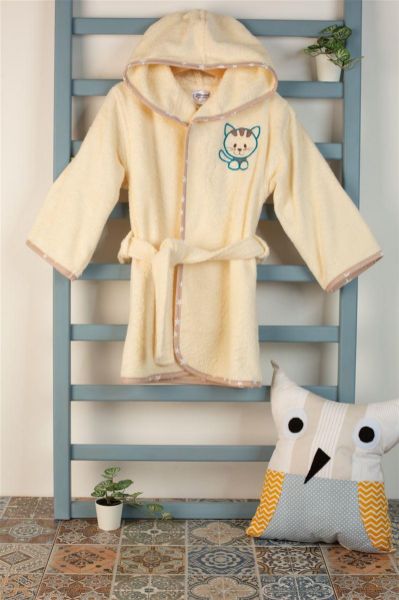 ΜΠΟΥΡΝΟΥΖΙ Με Κέντημα bebe Kitty 138 SIZE:04 Εκρού 100% Cotton-31141531003