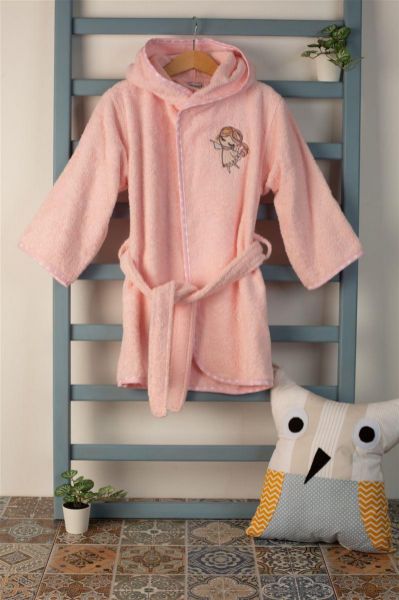 ΜΠΟΥΡΝΟΥΖΙ Με Κέντημα bebe Little Angel 141 SIZE:02 Ροζ 100% Cotton-31141530004