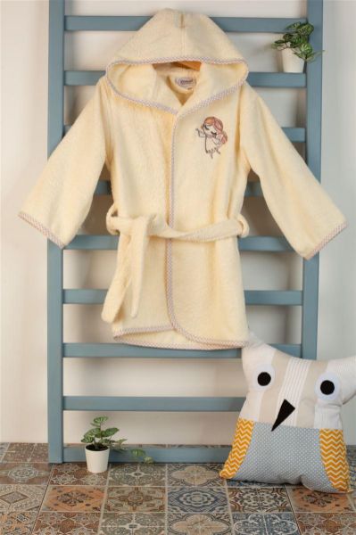 ΜΠΟΥΡΝΟΥΖΙ Με Κέντημα bebe Little Angel 143 SIZE:02 Εκρού 100% Cotton-31141530006