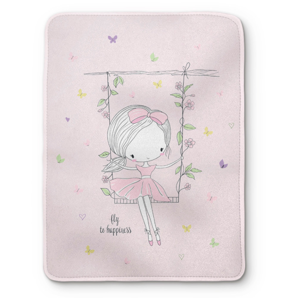 Κουβέρτα Swing Μονή Ροζ ΜΟΝΟ 150 x 220 cm