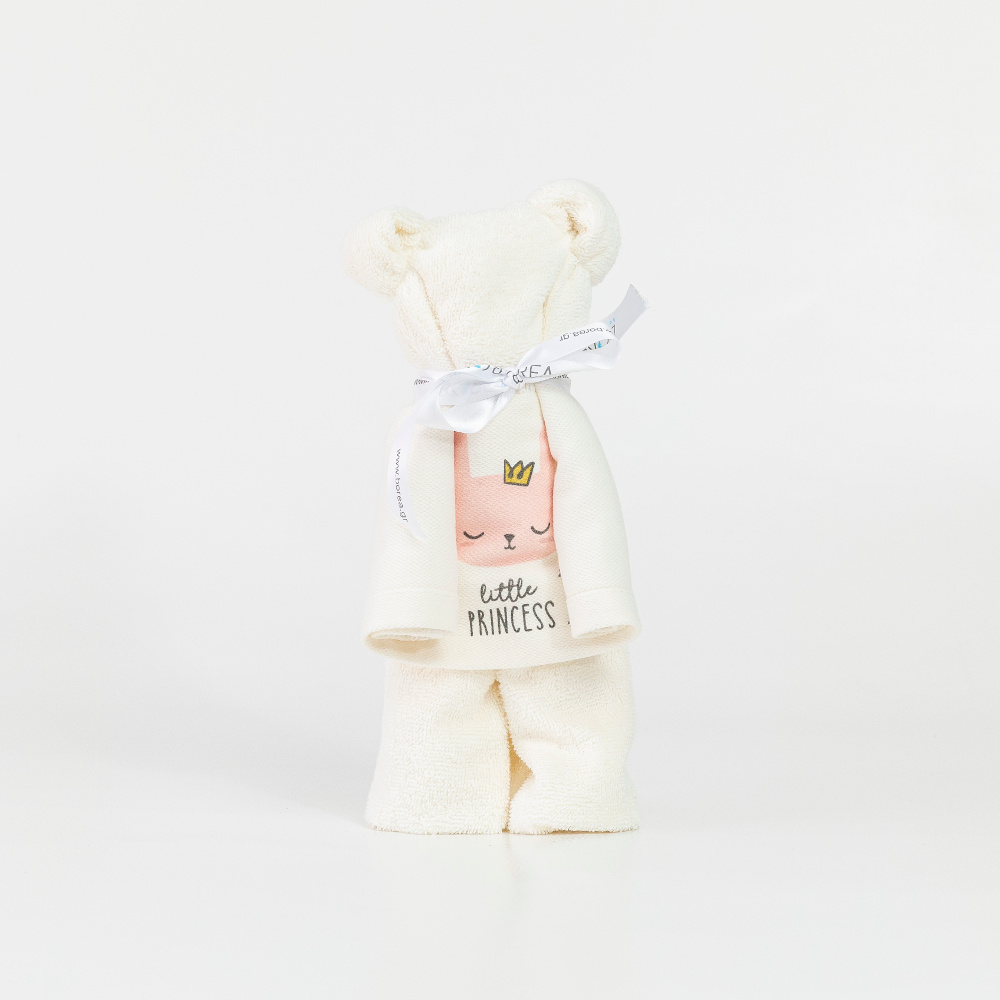 Πετσέτα Αρκουδάκι Kitty Εκρού Εκρού BEBE 50 x 90 cm