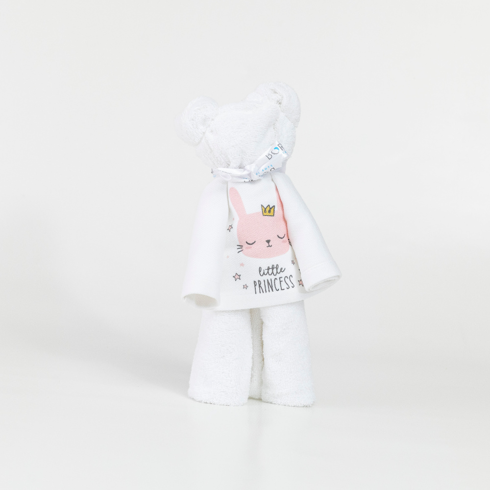 Πετσέτα Αρκουδάκι Kitty Λευκό Λευκό BEBE 50 x 90 cm