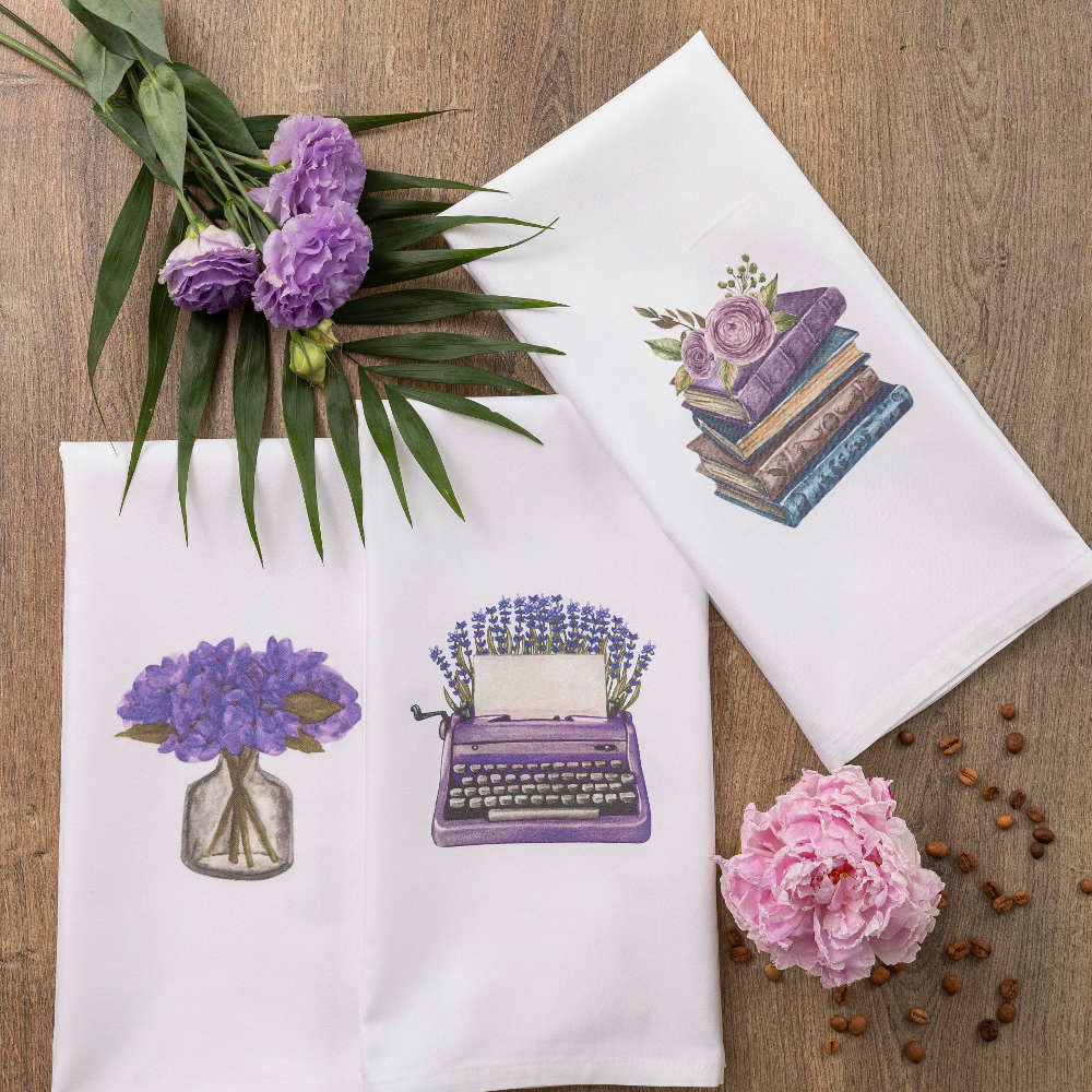 Ποτηρόπανα Κουζίνας Violeta Σετ 3ΤΜΧ Λευκό 50 X 70 (3) 50 x 70 cm