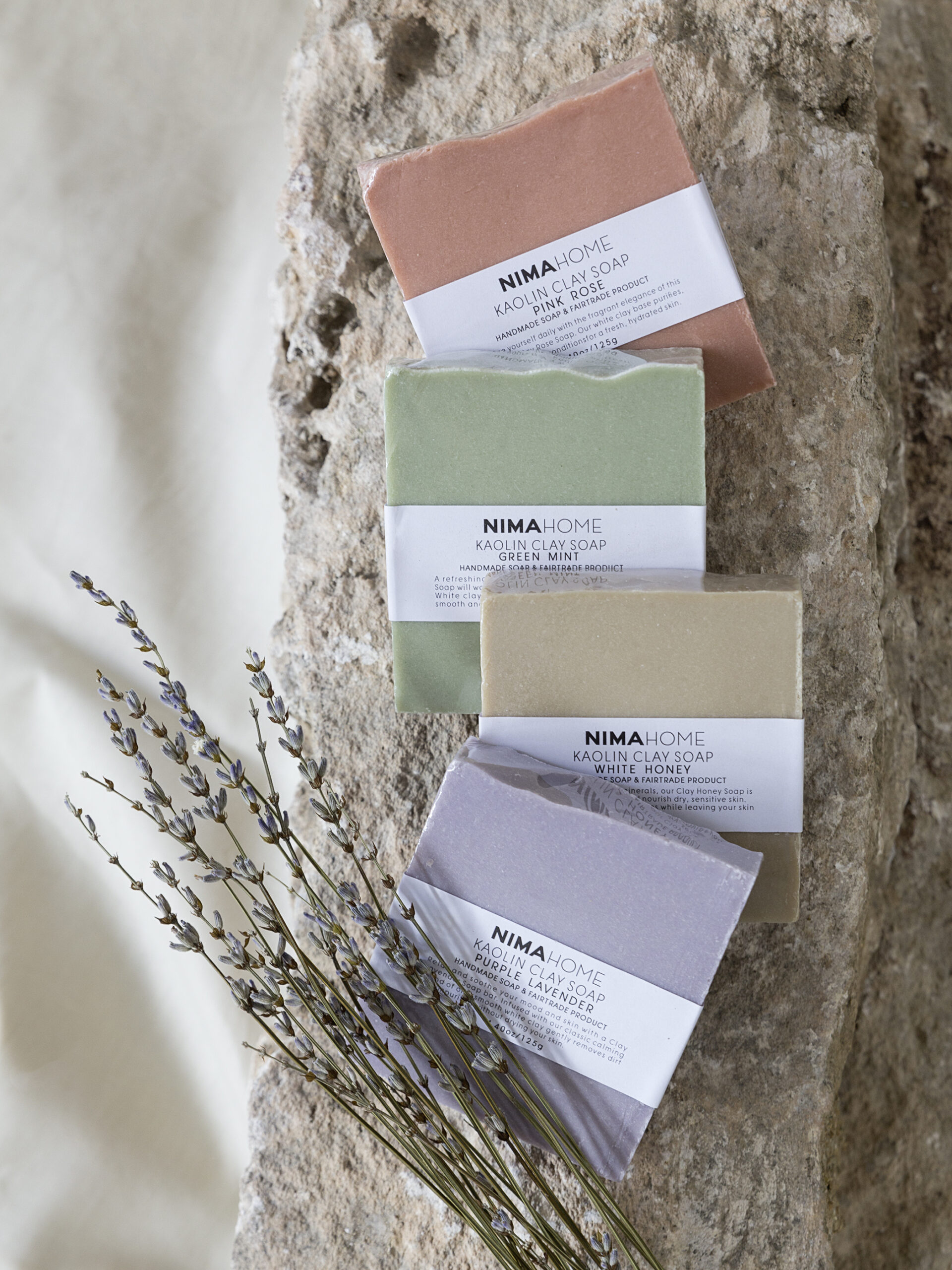 Σαπούνι αργίλου 125g Kaolin - Purple Lavender - Nima Home - 5206482051133