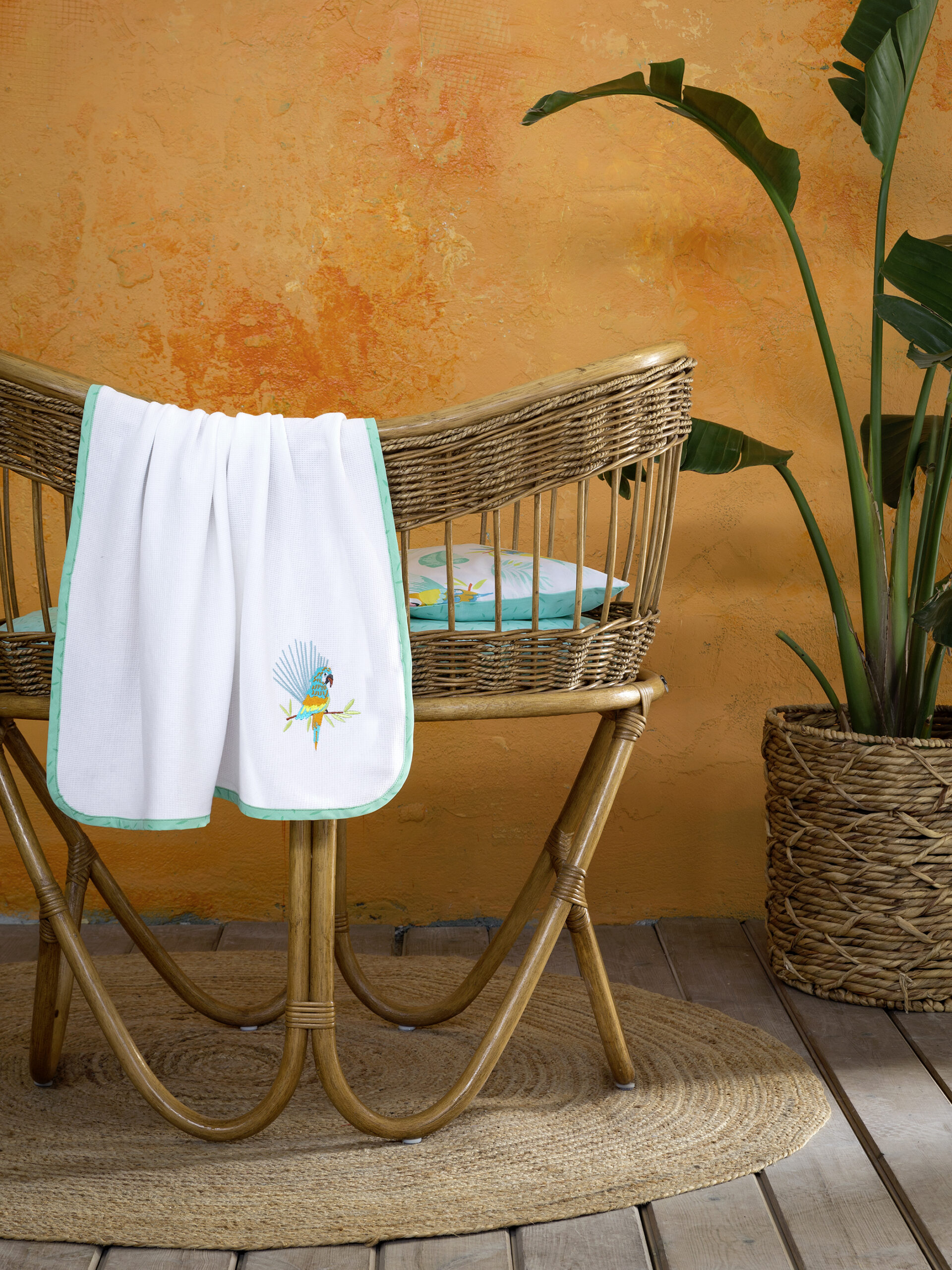 Κουβέρτα Πικέ 80x110 - Macaw - NIMA Bebe - 5206482067660