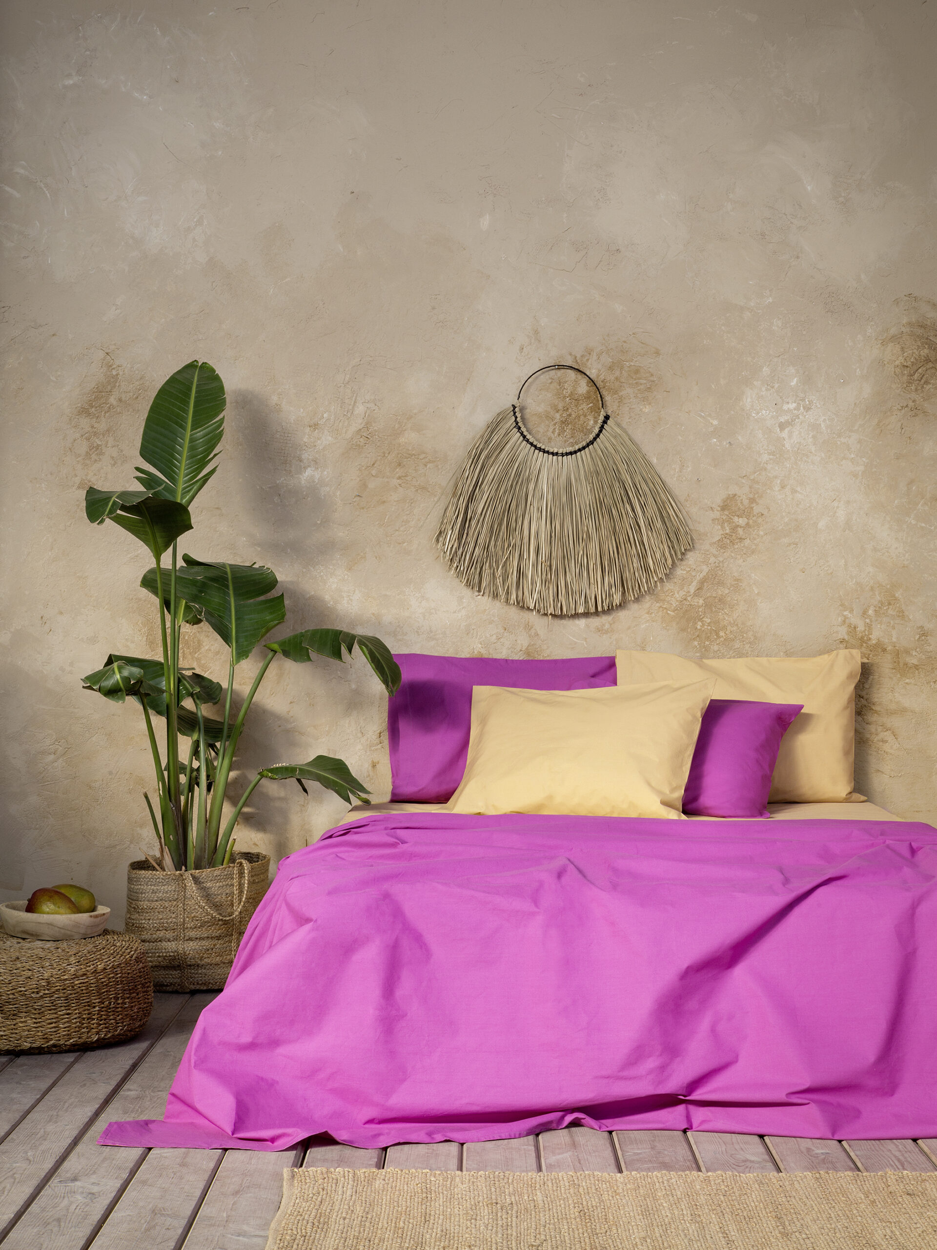 Σεντόνι Ημίδιπλο Primal - Orchid Pink - Nima Home - 5206482071933