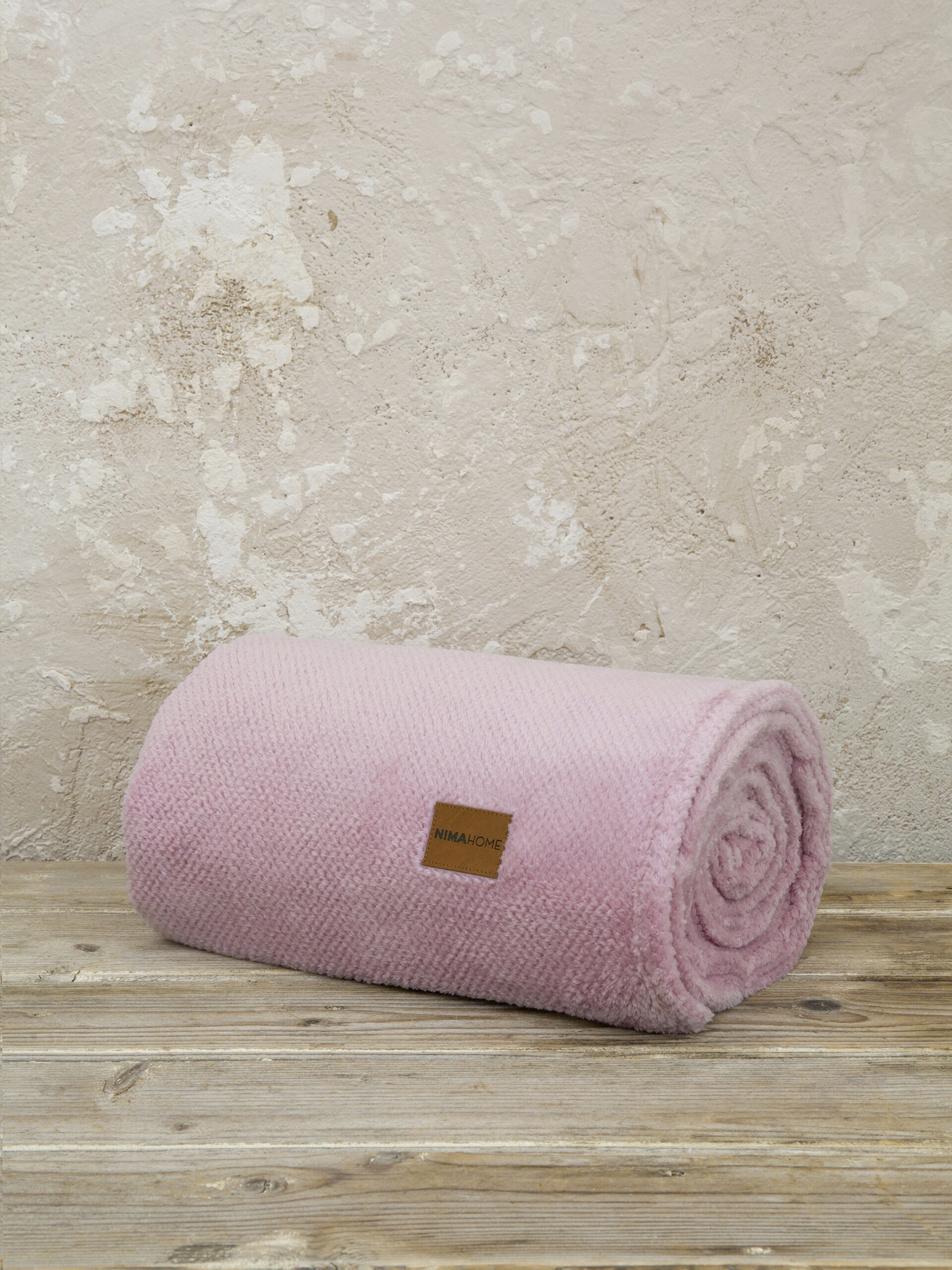 Κουβέρτα Μονή Jacquard 150x220 - Mellow Pink - Nima Home - 5206482080171