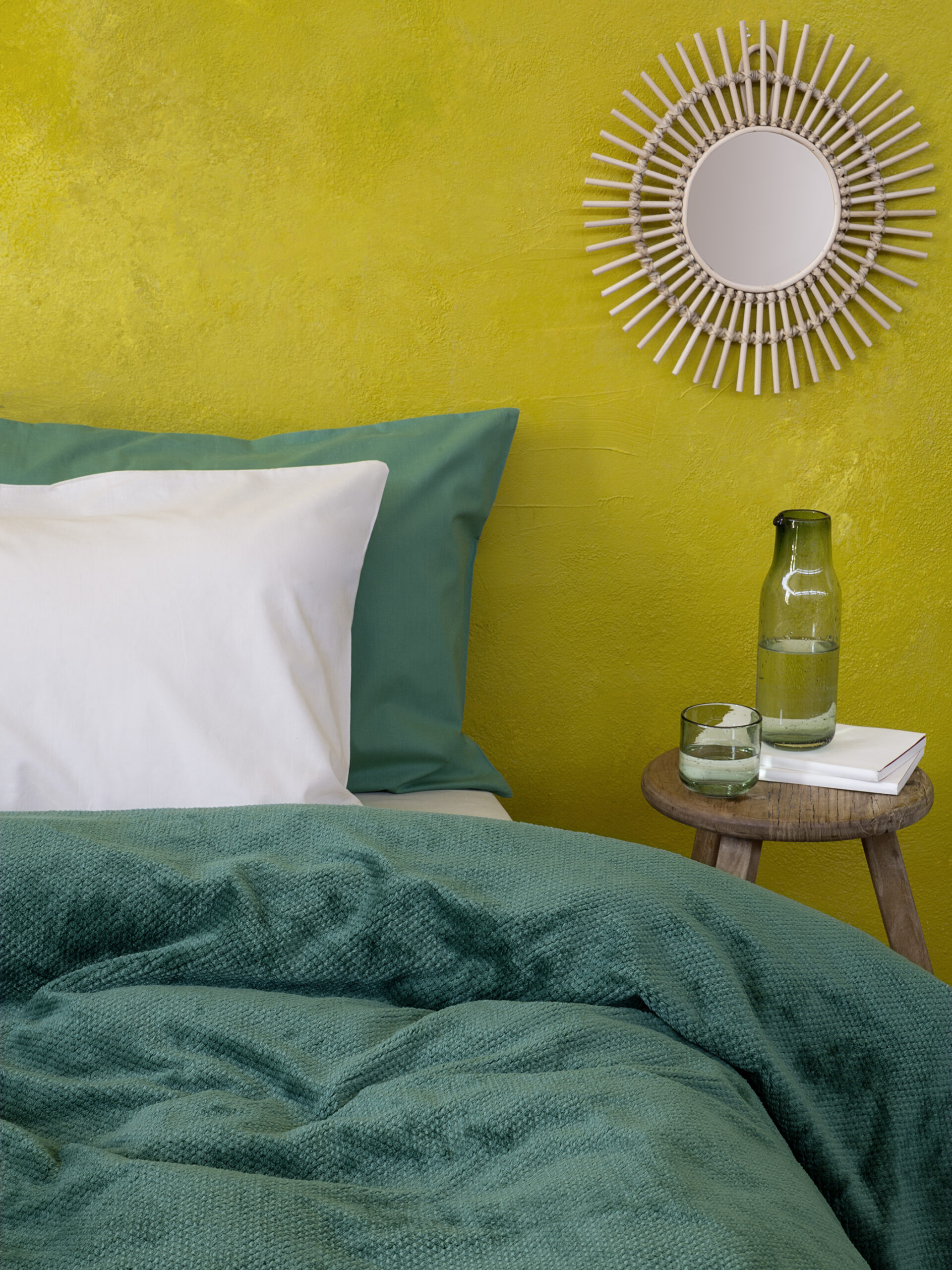 Κουβέρτα Μονή Jacquard 150x220 - Mellow Green - Nima Home - 5206482080195