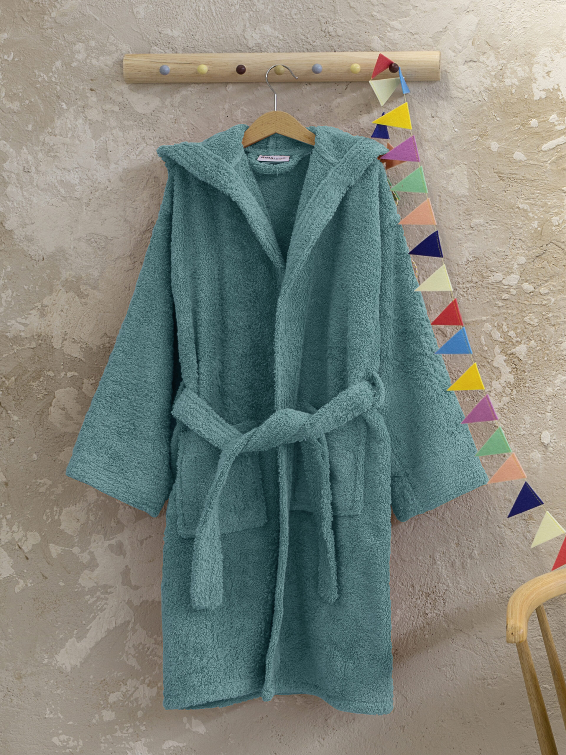 Μπουρνούζι Wizard - No 8 - Jungle Green - Nima Kids - 5206482092624