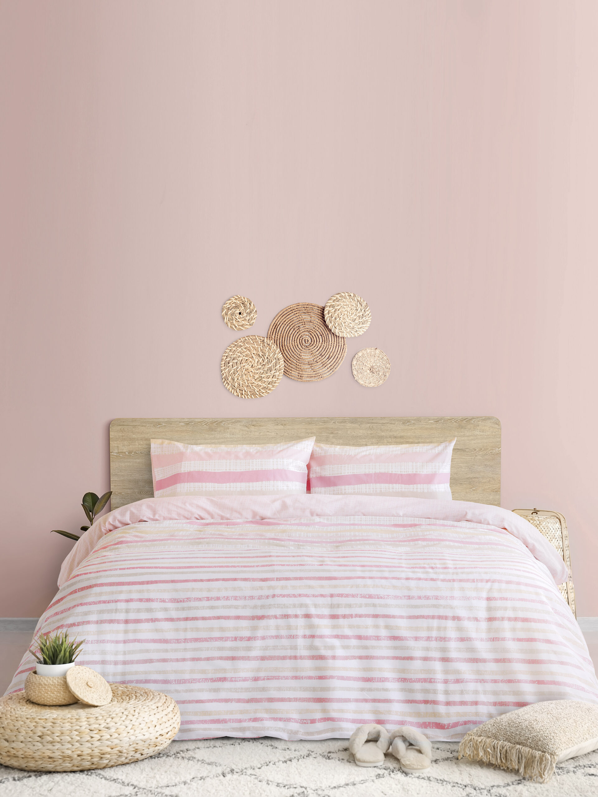 Σετ Σεντόνια Μονά - Alberta Pink - Kocoon Home - 5206482098374