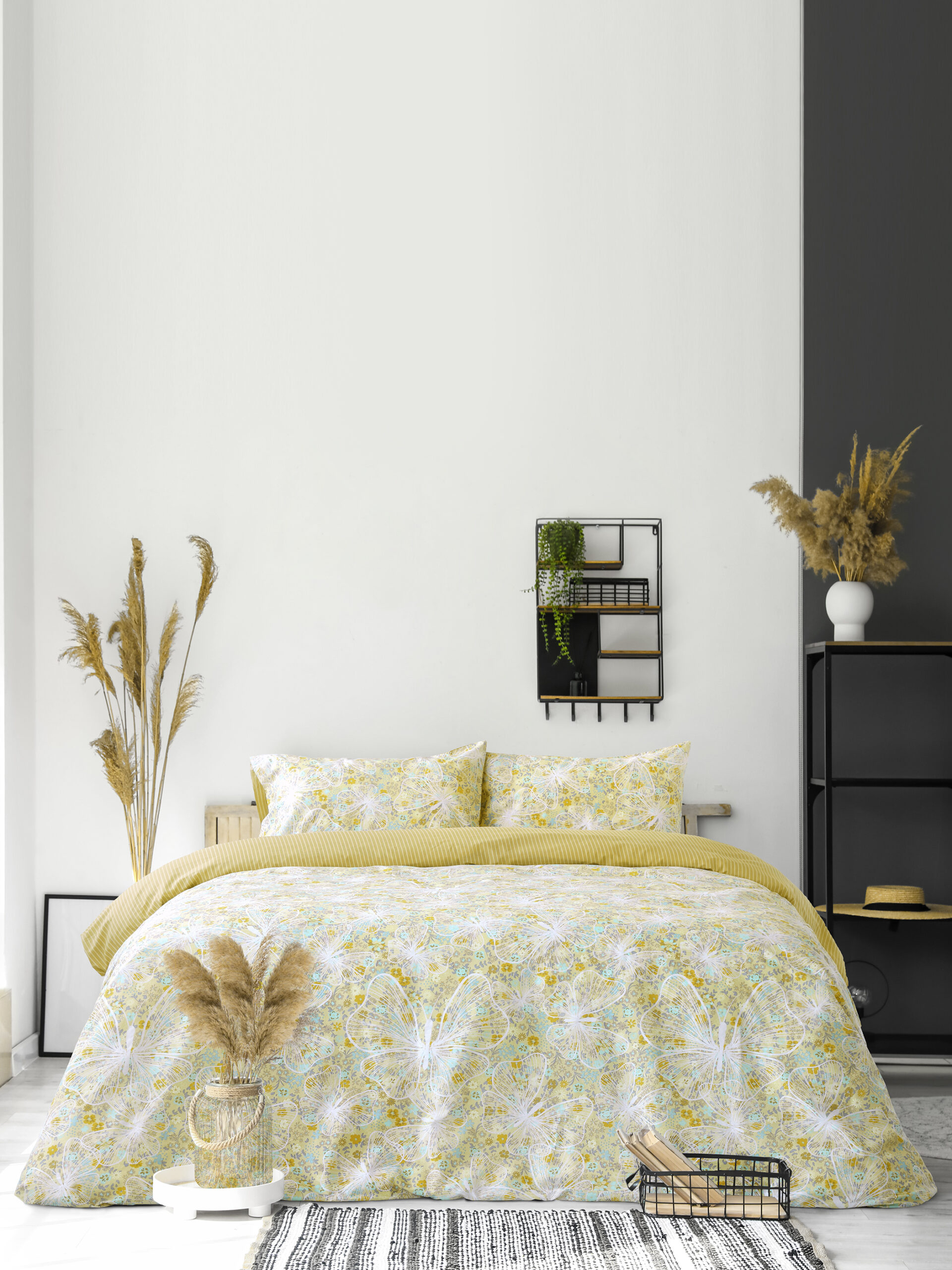 Σετ Σεντόνια Μονά - Papillon Yellow - Kocoon Home - 5206482098534