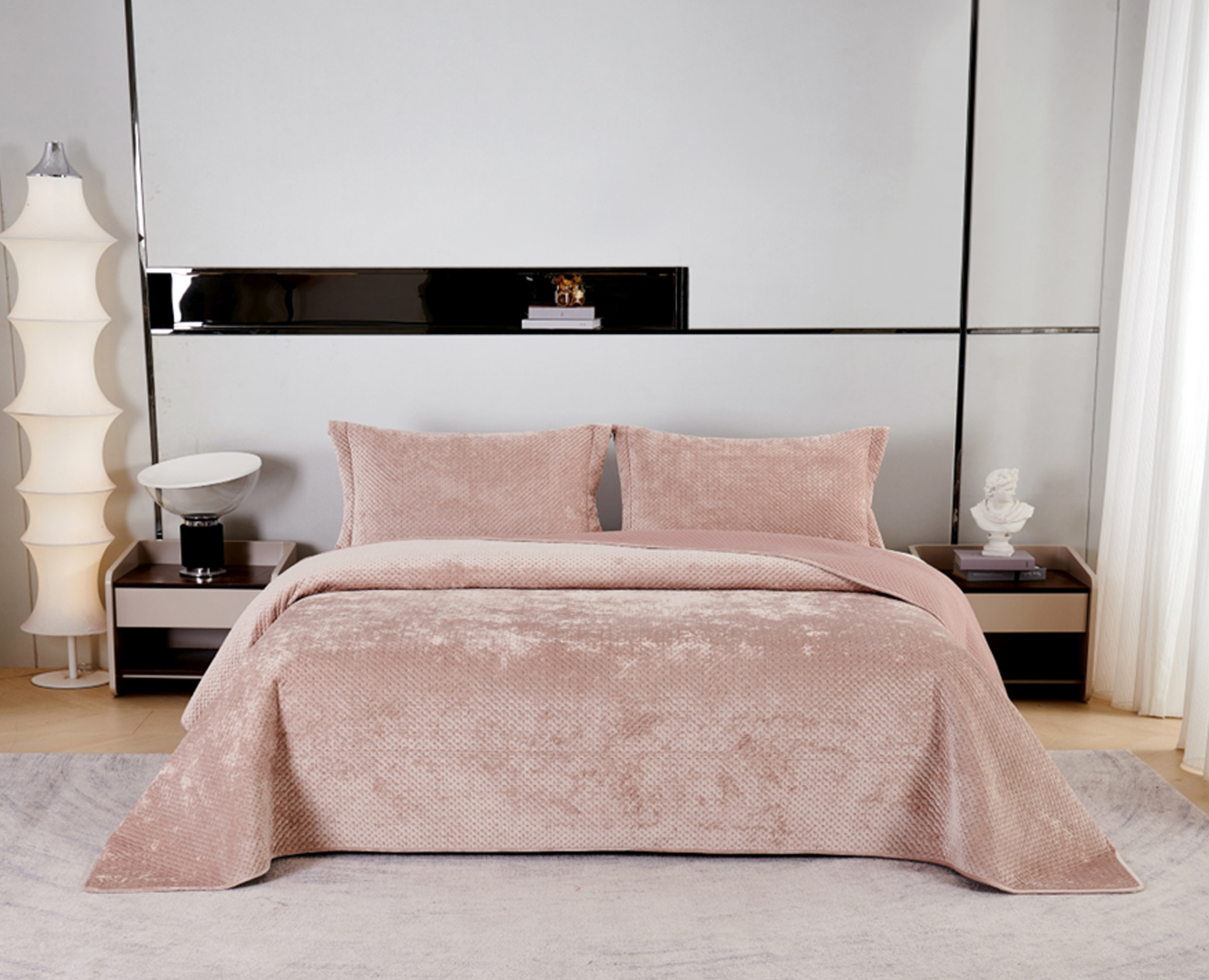ΣΕΤ ΚΟΥΒΕΡΛΙ 220Χ240 ELEMENT OLD PINK-K168730