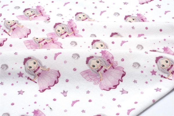 ΣΕΝΤΟΝΑΚΙ ΛΙΚΝΟΥ bebe Fairy 87 80X110 White-Pink 100% Cotton Flannel-31212020007
