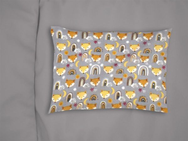 ΜΑΞΙΛΑΡΟΘΗΚΗ ΕΜΠΡΙΜΕ bebe Fox 53 35X45 Grey 100% Cotton Flannel-31211646009