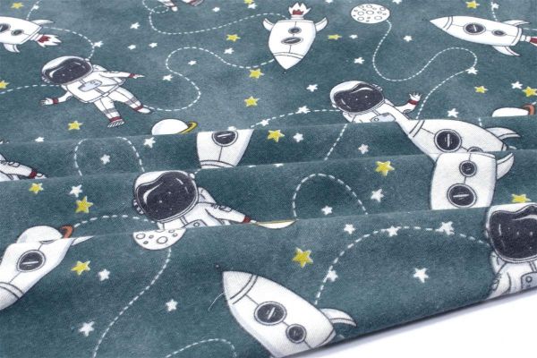 ΣΕΝΤΟΝΑΚΙ ΛΙΚΝΟΥ bebe Galaxy Travel 91 80X110 Petrol 100% Cotton Flannel-31212020011