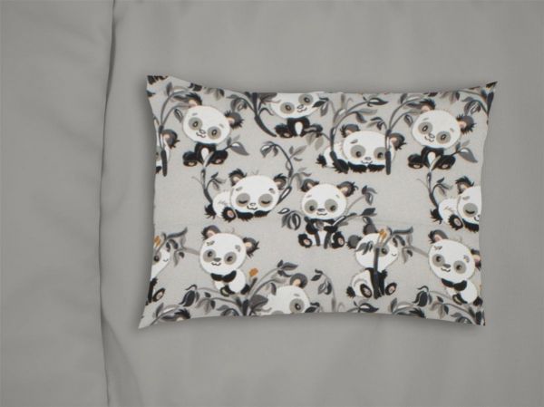 ΜΑΞΙΛΑΡΟΘΗΚΗ ΕΜΠΡΙΜΕ bebe Panda Bear 96 35X45 Grey 100% Cotton Flannel-31211646013